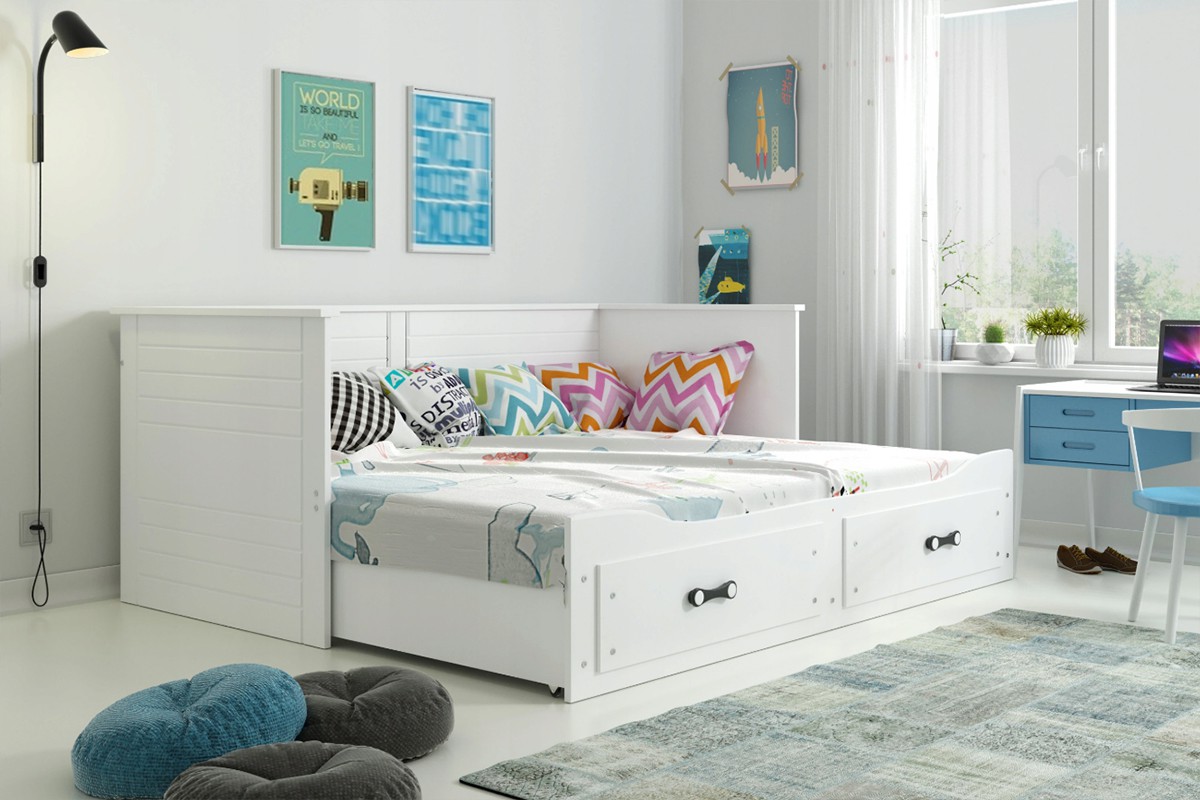Łóżko Sofa Style Kolor Biały Modne